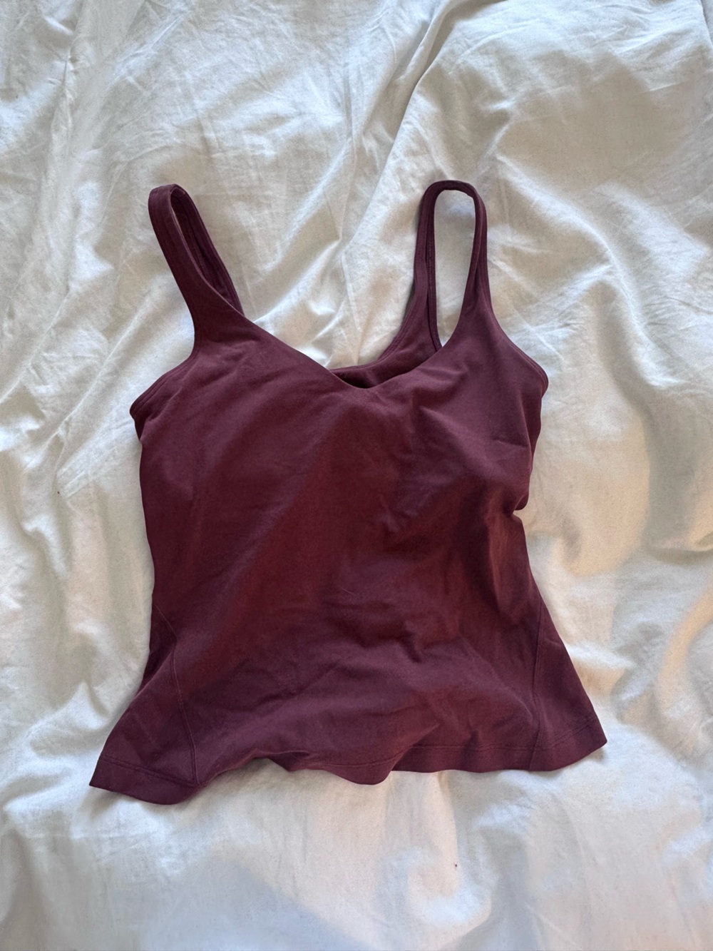 lululemon athletica V-Neck Stretch Camisole in Deep Wine